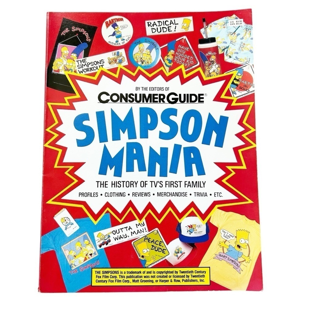 By The Editors Of Consumer Guide Simpson Mania The History Of TV’s First Family